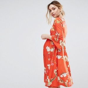 Bluebell Maternity Bell Sleeve Dress